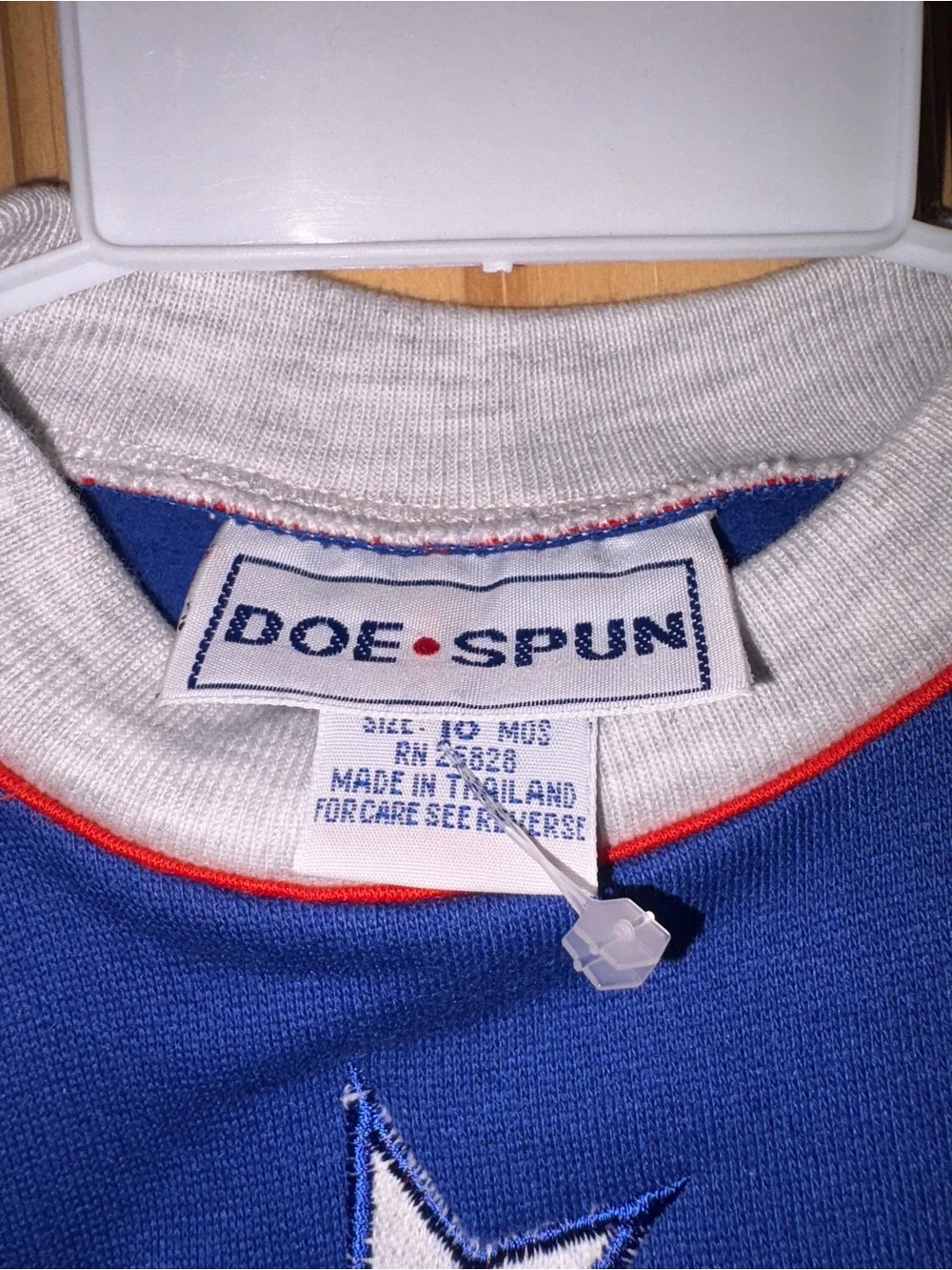 Vintage Doe-Spun Baby Outfit 2pc Set 18 M - Rare- NWT